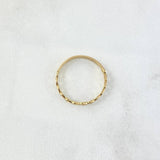 Anillo Linea De Corazones 0.95gr / T6 / Oro Amarillo