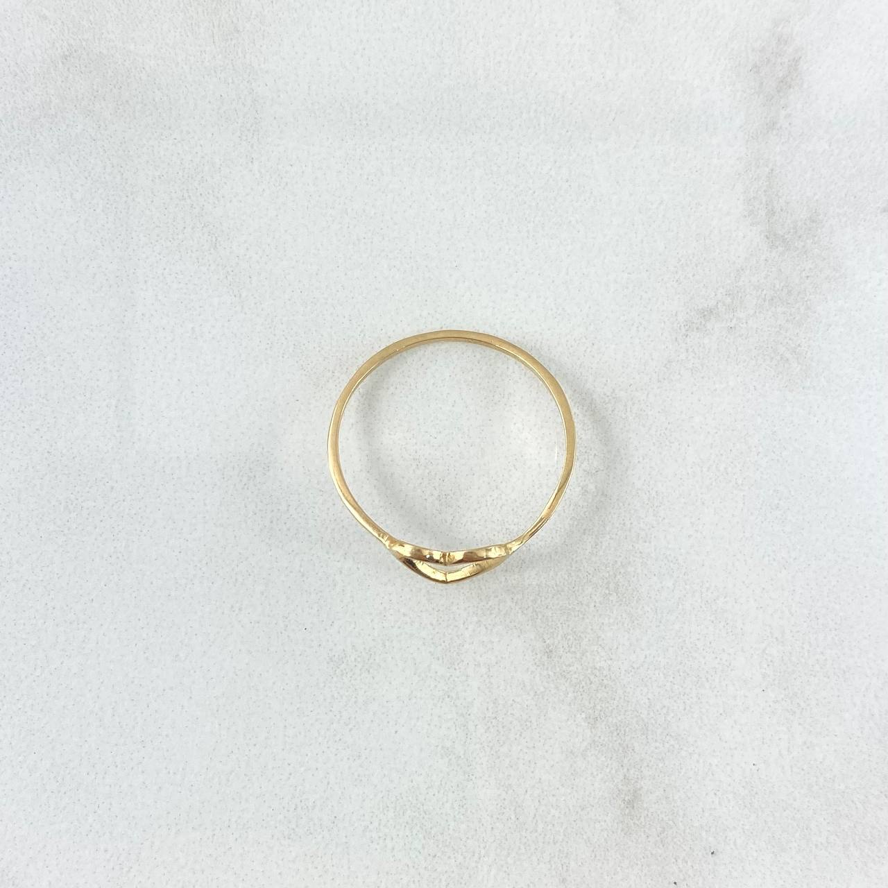 Anillo Silueta Corazón 0.95gr / T6 1/2 / Oro Amarillo ©