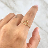 Anillo Silueta Corazón 0.95gr / T6 1/2 / Oro Amarillo ©