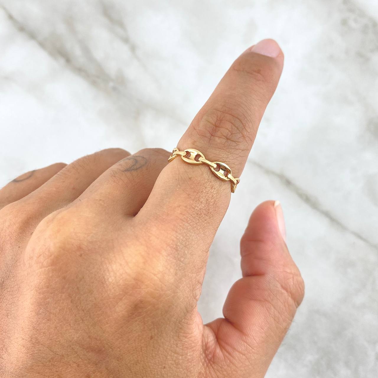 Anillo GC 2.15gr / T6 1/4 / Liso Oro Amarillo 18K *