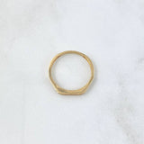 Anillo Churumbela zigzag 1.55gr / T8 / Circones Blancos Oro Amarillo