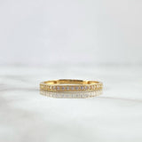 Anillo Churumbela zigzag 1.55gr / T8 / Circones Blancos Oro Amarillo