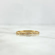 Anillo Rama 1.3gr / T9 / Circones Blancos Oro Amarillo