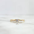 Anillo Solitario Estela 1.1gr / T6 3/4 / Circones Blancos Oro Amarillo
