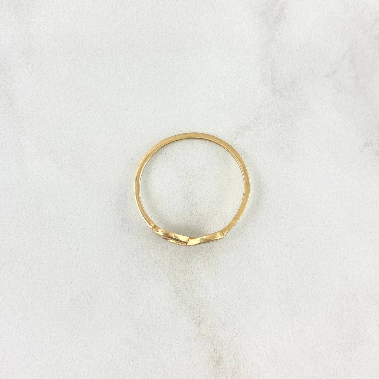 Anillo Silueta Infinito 1.1gr / T7 1/4 / Oro Amarillo