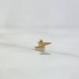 Piercing Rayo 0.3gr / 1cm / Rosca Bola Oro Amarillo 18K (Joya)