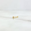 Piercing Chispa Fija Bola 0.1gr / 1cm / 2.5mm Lisa Oro Amarillo 18K (Joya) *