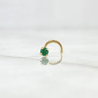 Piercing Circon Verde 0.15gr / 1cm / Nac.Esp. Oro 18K ©