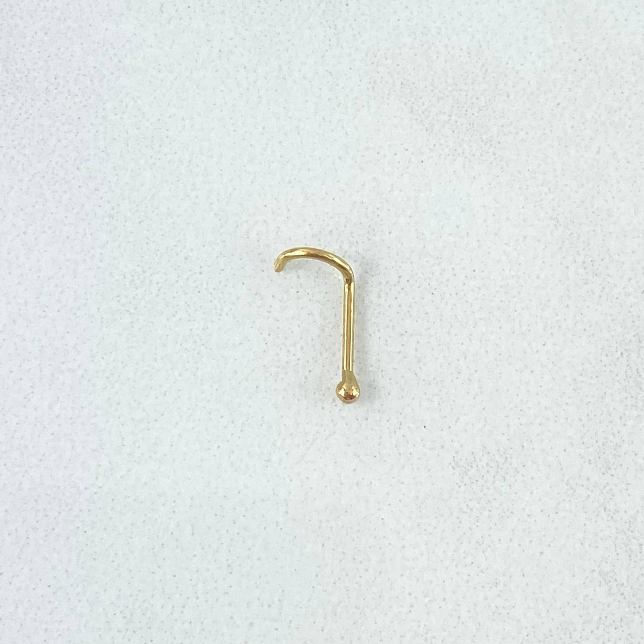 Piercing Chispa Curvo 0.15gr / 0.9cm / Bola 2mm Oro Amarillo (Joya)
