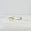 Piercing Mariposa Colgante Ombligo 0.65gr / 2.7cm / Circon Blanco Oro Amarillo (Joya)