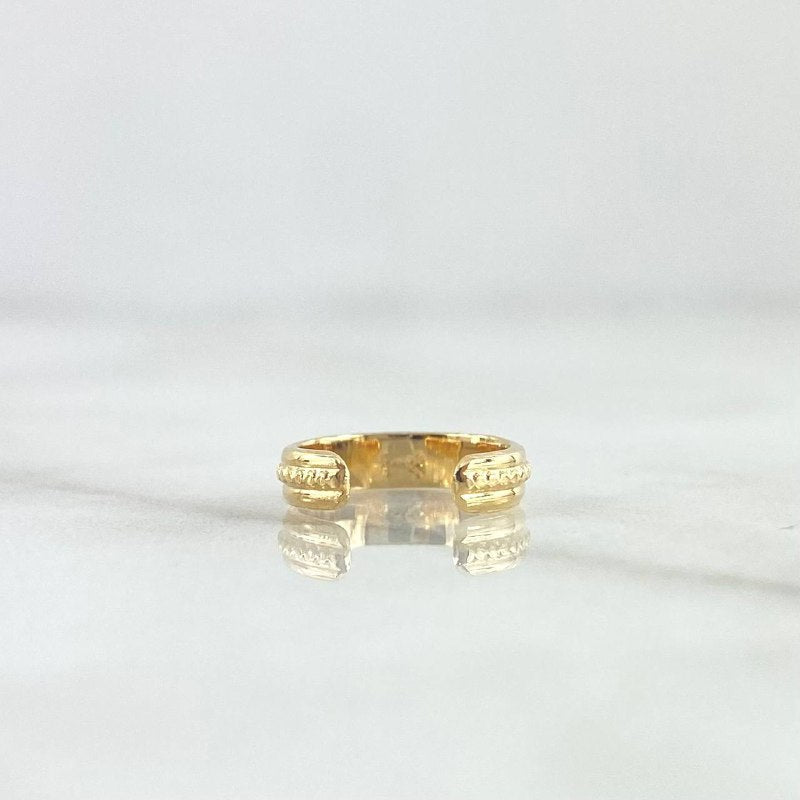 Piercing Earcuff Simulador Linea Punteada 0.85gr / 1.1cm / Oro Amarillo (Joya)