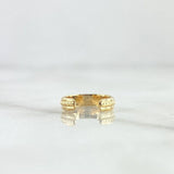 Piercing Earcuff Simulador Linea Punteada 0.8gr / 1.1cm / Oro Amarillo (Joya)