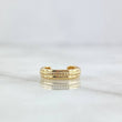 Piercing Earcuff Simulador Linea Punteada 0.85gr / 1.1cm / Oro Amarillo (Joya)