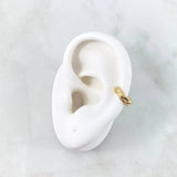 Piercing Earcuff Simulador Trenzado 1.05gr / 1.2cm / Oro Amarillo (Joya)