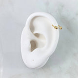 Piercing Curvo 0.4gr / 1cm / 3mm Bola Rosca Oro Amarillo (Joya) $