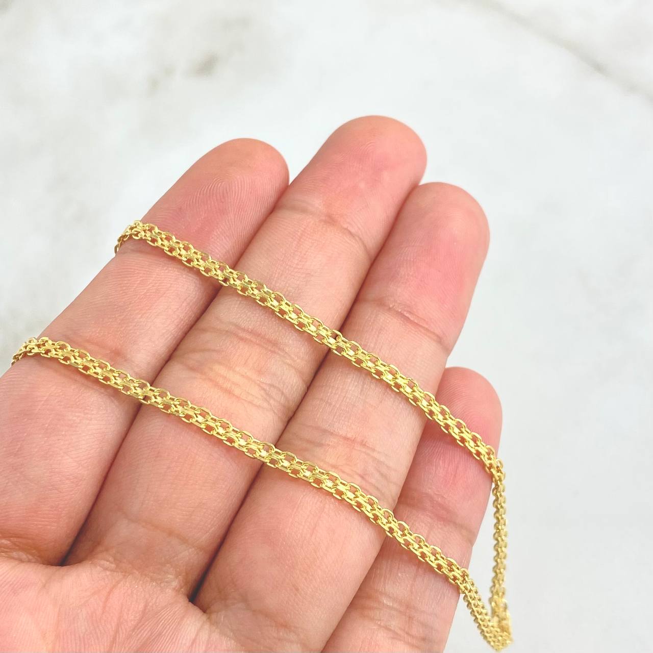 Cadena China 3.55gr / 50cm / 2.5mm Oro Amarillo +0