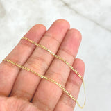 Cadena Cubana 2.45gr / 60cm / 1.5mm Oro Amarillo +1