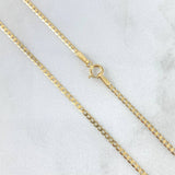 Cadena Cubana 2.45gr / 60cm / 1.5mm Oro Amarillo +1