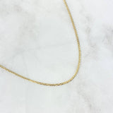 Cadena Cubana 2.45gr / 60cm / 1.5mm Oro Amarillo +1