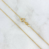 Cadena Militar 2gr / 45cm / 1mm Bola Diamantada Oro Amarillo +3