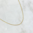 Cadena Plana 1.6gr / 45cm / 1.2mm Diamantada Oro Amarillo +3