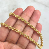Cadena Lazo 10.45gr / 60cm / 4mm Oro Amarillo +3