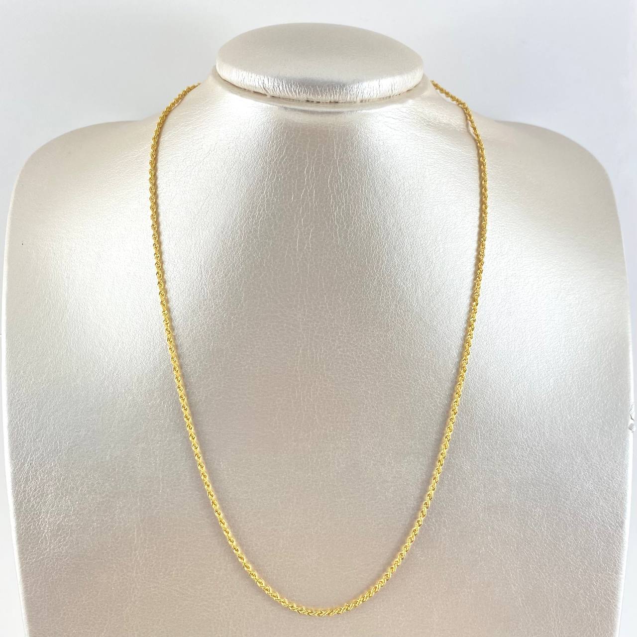 Cadena Lazo 2.05gr / 50cm / 2mm Oro Amarillo +3