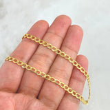Cadena Cubana 4.35gr / 50cm / 3.6mm Oro Amarillo +1 18K *