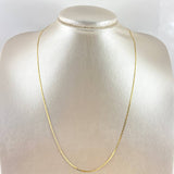 Cadena Plana 1.65gr / 50cm / 1.2mm Lisa Oro Amarillo +3