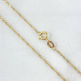 Cadena Singapur 0.8gr / 40cm / Oro Amarillo +3 18K