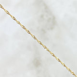 Cadena Singapur 0.85gr / 50cm / 0.9mm Oro Amarillo +3 18K