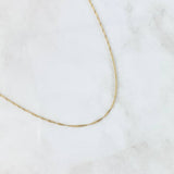 Cadena Singapur 0.85gr / 50cm / 0.9mm Oro Amarillo +3 18K