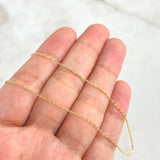 Cadena Aro Seguido 1.45gr / 45cm / 1mm Oro Amarillo +3