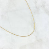 Cadena Aro Seguido 1.45gr / 45cm / 1mm Oro Amarillo +3