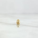 Piercing Chispa 0.25gr / 1.2cm / Bola 3mm. Bola Rosca Oro Amarillo (Joya)