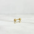 Piercing Chispa 0.25gr / 1.2cm / Bola 3mm. Bola Rosca Oro Amarillo (Joya)