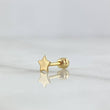 Piercing Estrella 0.3gr / 1cm / Rosca Bola Oro Amarillo Nac.Esp. 18K (Joya)