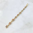 Dije Estela de Estrellas 2.55gr / 7.8cm / Circones Multicolores Oro Amarillo