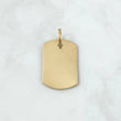 Dije Placa Rectangular 5.15gr / 4.2cm / Lisa Oro Amarillo