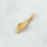 Dije Virgen Milagrosa 2gr / 2.8cm / Silueta Mate Oro Amarillo
