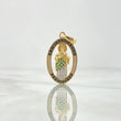 Dije San Judas Tadeo 3.25gr / 3.1cm / Medalla Circones Blancos Verdes Oro Amarillo