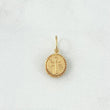 Dije Medalla Cruz 1.05gr / 1.6cm / Cordon Oro Amarillo