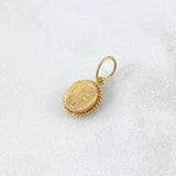 Dije Medalla Cruz 1.05gr / 1.6cm / Cordon Oro Amarillo