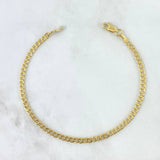Pulso Cubano 2.6gr / 20.5cm / 3mm Oro Amarillo +1