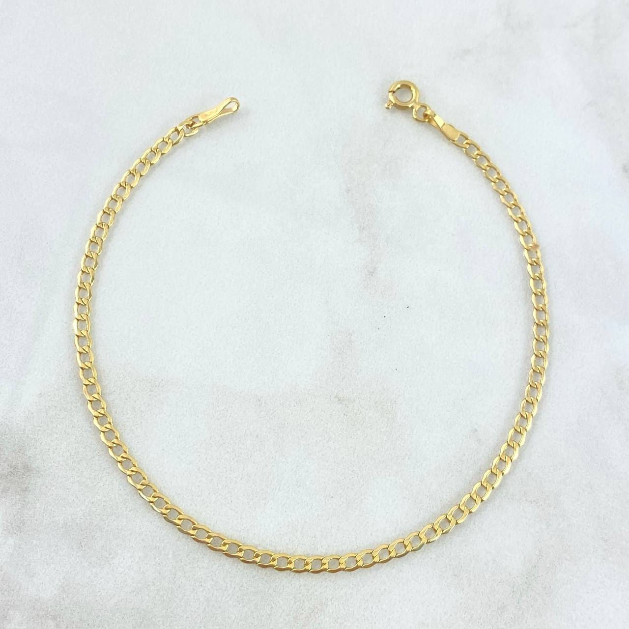 Pulso Cubano 1.3gr / 20cm / 2.5mm Oro Amarillo +1