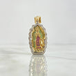 Dije Virgen de Guadalupe 5.7gr / 3.6cm / Circones Blancos Verdes Y Fucsias Dos Oros Amarillo Blanco