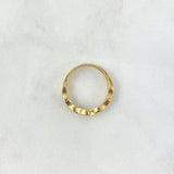 Anillo Ojos Infinitos 1.4gr / T6 3/4 / Circones Blancos Oro Amarillo ©