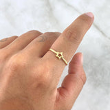 Anillo Silueta Estrella 1.5gr / T7 3/4 / Oro Amarillo