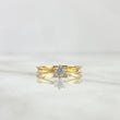 Anillo Solitario Espringado 1.7gr / T5 3/4 / Circon Blanco Oro Amarillo