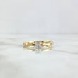 Anillo Solitario Tallado 1.75gr / T8 / Circon Blanco Oro Amarillo ©